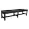 Highwood Usa 6ft Commercial Grade Backless Picnic Bench Outdoor Furniture for Patio, Yard and Garden CM-BENSQ61-BKE - alternate 1